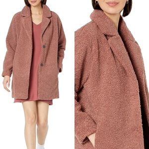 COPY - NEW Anthropologie Daily Ritual Teddy Jacket in Pink / Size Large